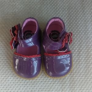 Livie & Luca purple leather shoes size 4